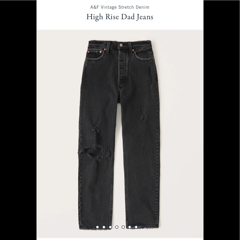 Abercrombie - high rise dad jeans